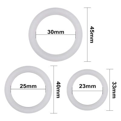 China Silicone Rubber Glans LED Contemporary Contracted Cock Rings Time Delay Ejaculation Penis Sleeve Supplement Ring Sex Toy Male Enlargement Penis Rings for sale