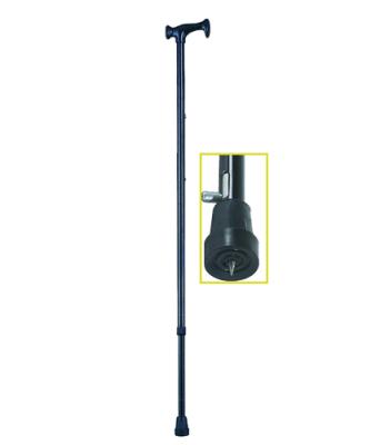 China Adjustable Height Adjustable Aluminum Strong Walking Stick With Anti-Slip Ice Grip for sale