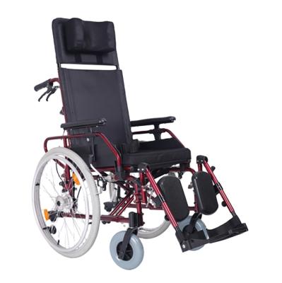 China Luxury Lightweight Aluminum Reclining Self Booster Wheelchair In Rehabilitation Treatment Supplies for sale