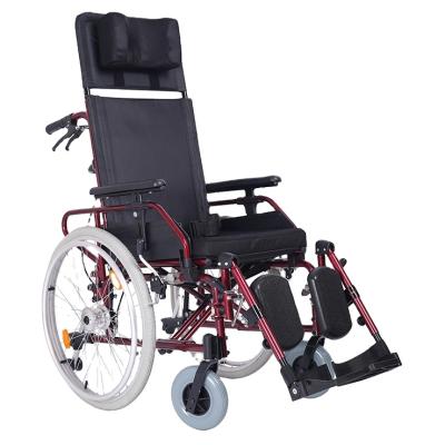 China Luxury Lightweight Aluminum Reclining Self Booster Folding Wheelchair China Rehabilitation Supplies for sale