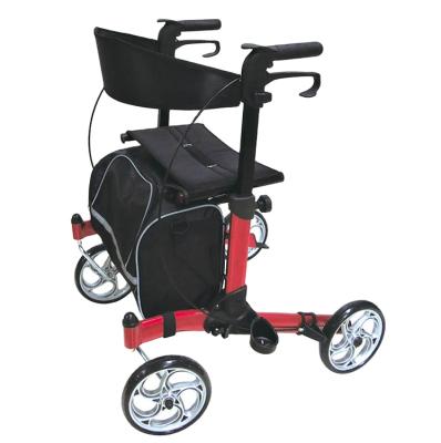 China Bestselling Mobility Aid Walker Compact European Style Lightweight Aluminum Frame Folded In A Cute Package for sale