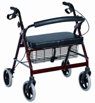 China High Strength Carbon Steel Durable Walking Mobility Aid Bariatric Rollator for sale