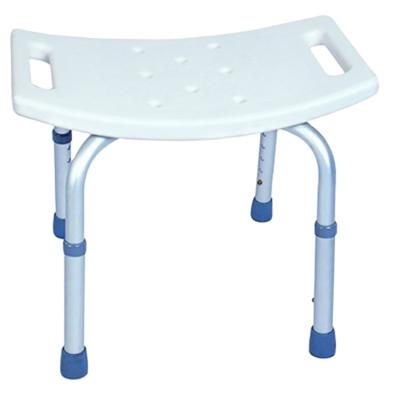 China Adjustable Height Adjustable Aluminum Stool Bath Tub Chair Backrest Function Structure for sale