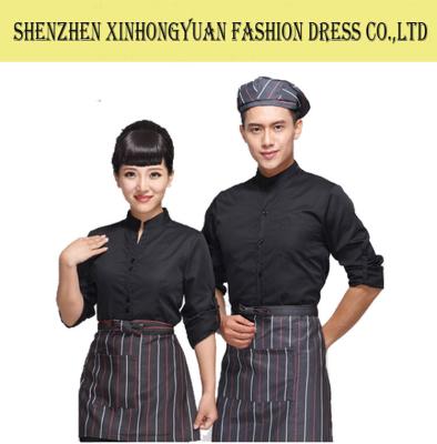 Chine Uniformes faits sur commande de personnel d'hôtel/uniformes unisexes d'uniforme de serveur d'hôtel/personnel de barre à vendre