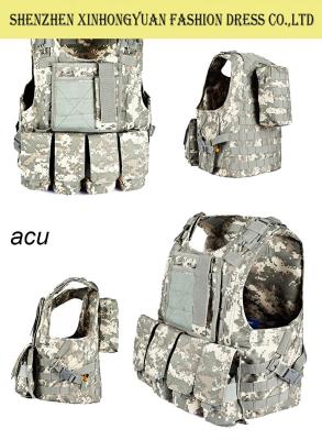 China Tactical Bulletproof Vest / Army MOLLE Vest Carrier Stab Resistant Body Armor for sale