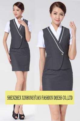 China Airline Stewardess Clothing / Fancy Dress Uniform / Airline Flight Attendant Uniforms for sale