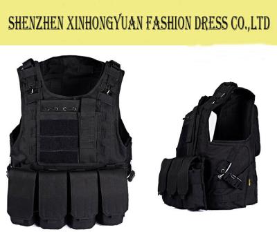 China ISO Standard Black Waterproof Ripstop Military Tactical Vest For Hunting for sale