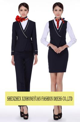 China Airline Hostess Uniforms Pilot And Flight Attendant Costume Skirt Suit for sale