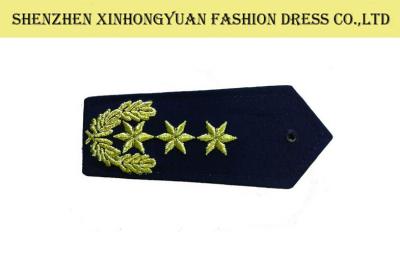 China Polyester / Cotton Police Shoulder Epaulets / Military Shoulder Boards for sale