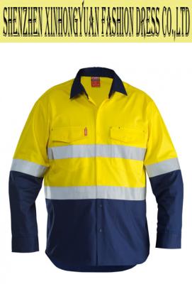 China Reflective Long Sleeve HI VIS Vest Factory Worker Uniforms For Dark Warehouse for sale