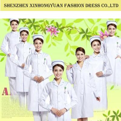 China 65% Polyester / 35% Cotton Women Medical Dress Uniform / Hospital Nurse  Uniform for sale