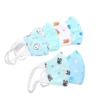 China Disposable Earloop Kids Child 4Ply Earloop Face Mask Three Layers Kids For Face Mask Lovely Pattern Kids Disposable Child Face Masks for sale