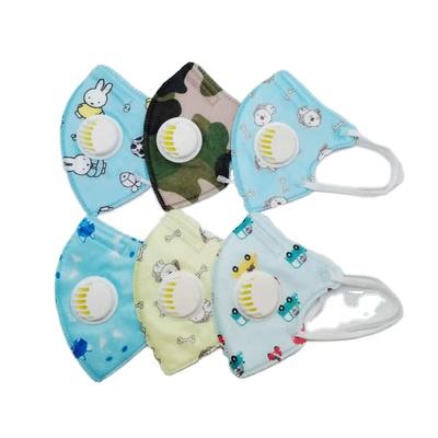 China New Fashion Kids Face Mask With Breath Valve Cotton Wind Protection Washable Kids Cardboard Face-mask With Filter for sale