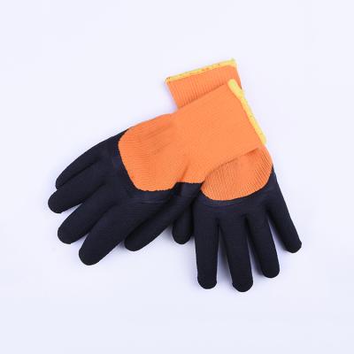 China Comfortable 13G Nylon Glove/Breathable Coated Latex Safety Work Gloves Protective Cotton Work Gloves for sale