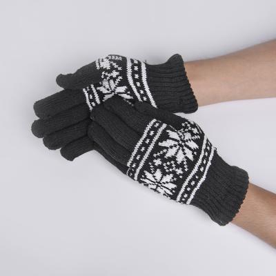 China Mechanic Working Glove Fashion Design Gloves Workout Gloves Knit Black And White Pattern Working Protection Cotton Gloves for sale