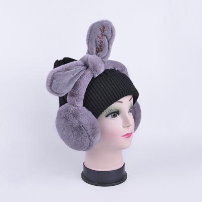 China Lady's Favorites Rabbit Ears Thermal Earmuff Warm Comfortable Styles Daily Chinese Supplier Winter Use Pretty Beautiful for sale