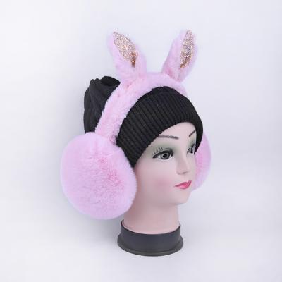 China Beau de rose earmuffs large thermal earmuff female adult unique daily cute burger high grade use cold weather protective condition for sale