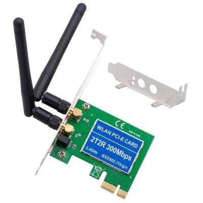 China PCIE WiFi Server Adapter 300Mbps RTL8192 Desktop Wireless Network Adapter Card for sale