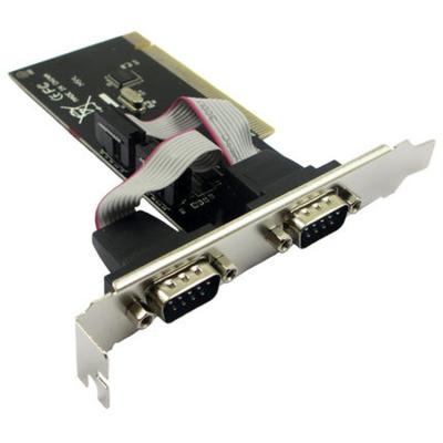 China Plug and Play Professional Vendor PCI 2 Serial Port Expansion Card for Desktop PC for sale