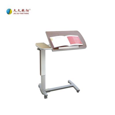 China Hot Sale JY-CBZ-02 Hospital Movable (Height)Adjustable Bedside Table Furniture Adjustable Wood Material for sale