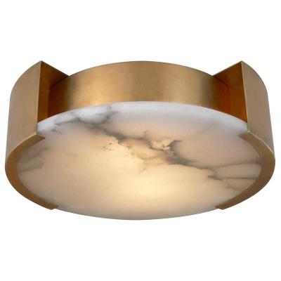 China Surface Mounted Indoor Modern Minimalist Brass Round With Led Lights Lucite Home Hallway Recessed Ceiling Light for sale