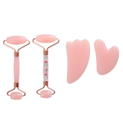 China Face Lift KUYEYE The Other Set Acrylic Guasha Massage Products Roller Facial Roller Pink for sale