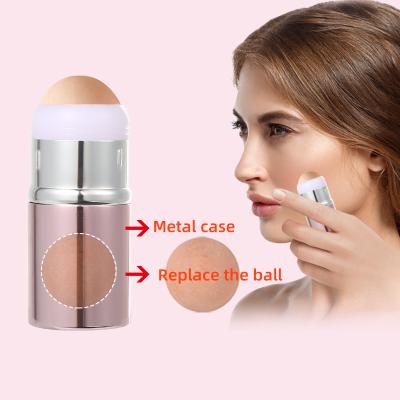 China Portable Facial Oil Roller Reusable Volcanic Stone Oil Absorber Skin Care Tool Absorbing Volcanic Stone Roller for sale