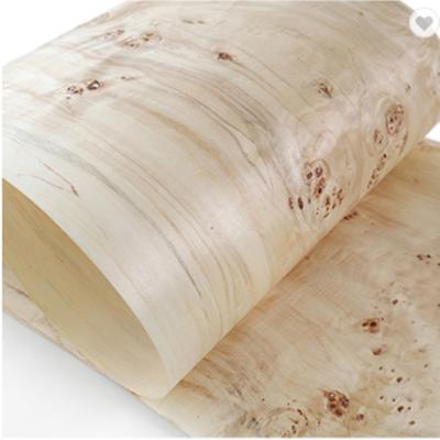 China Natural Wood l Mappa Burl Thin Wood Veneer New Greenland Modern Design with Fleece Back for sale