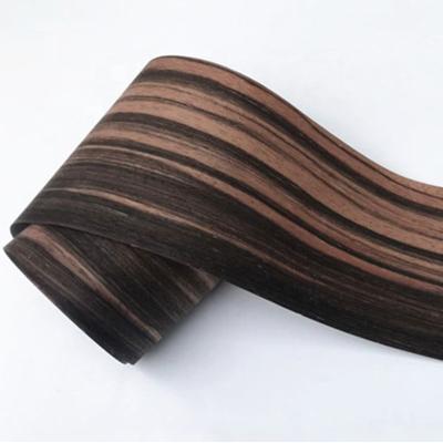 China Wallcovering Timber Veneer Natural Wood Quarter Cut Black Ebony Wood Free Wood Veneer Samples for sale