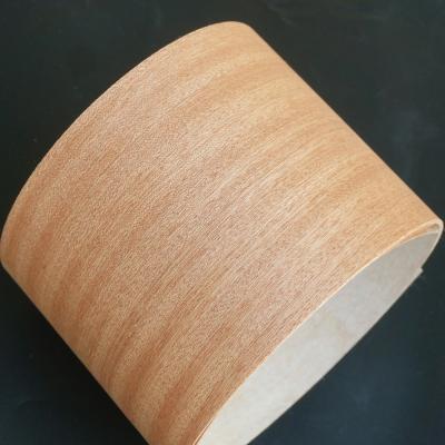 China Wallcovering Natural Wood Veneer Quarter Cut Sapeli Timber Veneer for sale