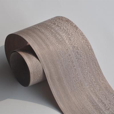 China Laminate Wallcovering Dyed Natural Wood Veneer Vivi Brown Color Lacewood For Car Interior for sale