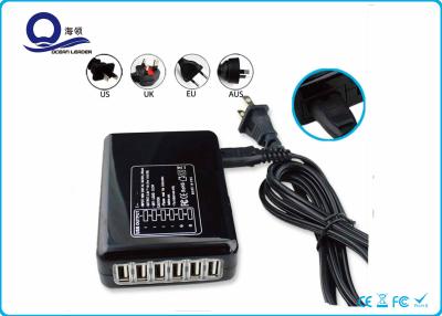 China LED Shining Multiple Port USB Travel Adapter , Universal World Wide Travel Adapter Plug for sale