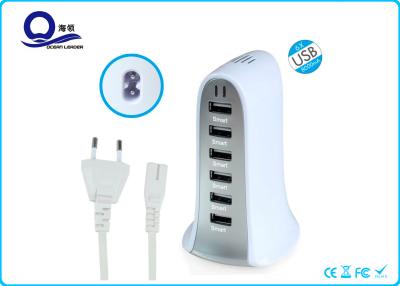 China Desktop / Tablet USB Universal Travel Charger Smart Six USB Output Port for sale