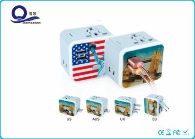 China USB ausgegebenes Universaladapter-Ladegerät der reise-2 für Handy-schnelles Ladegerät zu verkaufen