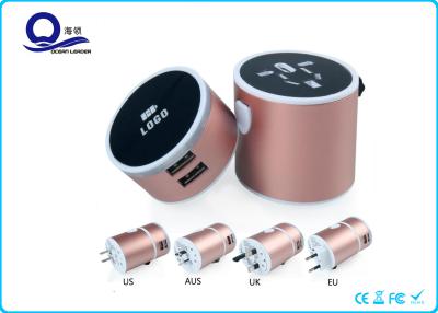 China Lighting Logo USB Universal Travel Charger With Multi Functional Conversion Socket for sale