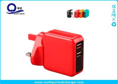 China Colorful 5V 2.1A Dual USB Travel Wall Charger Universal EU US AU UK Plug for sale