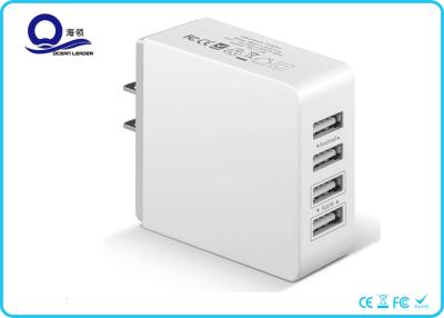 China 4 Ports 30W Multi Port Usb Wall Charger , Multiple USB Charger with Auto Detect for sale