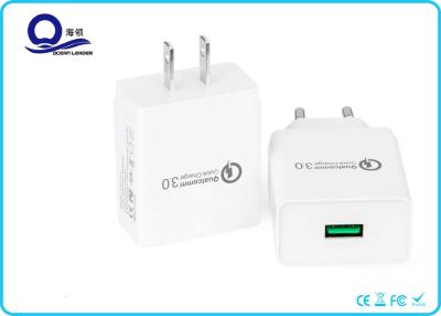 China 18W Iphone USB Charger , Smart Qualcomm Quick Charger with QC 3.0 Technology for sale