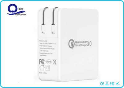 China Foldable US Plug Smart Wall Charger 4 USB Ports QC3.0 Quick Charger for sale