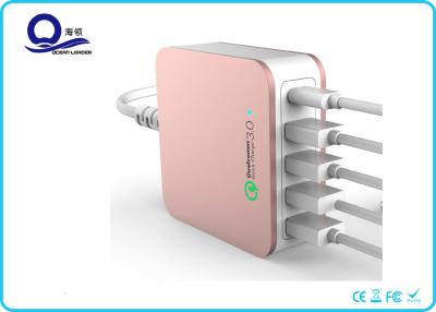 China 40W 5 Häfen intelligentes USB Chargr mit schnellem Ladegerät 3,0 und Art - Nabe C USB zu verkaufen