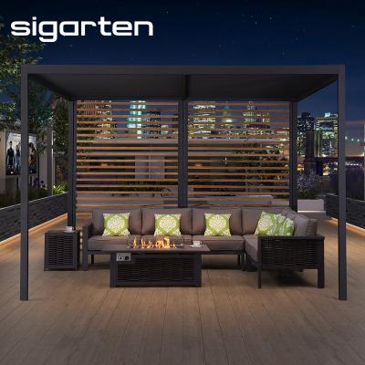 China Modern Sigarten Couch High Quality Extreme Luxury Modern Resort Patio Comfort Outdoor Lounge Sofa Set for sale