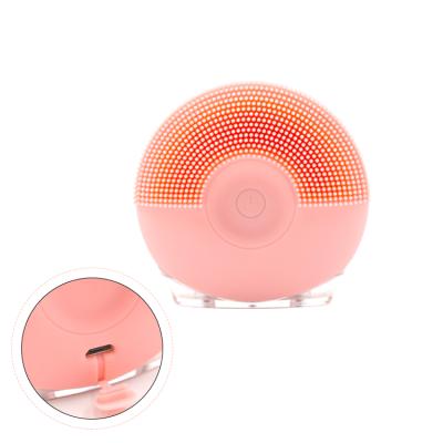 China Acne Treatment CE kc Certification Silicone Portable Face Cleansing Brush for sale