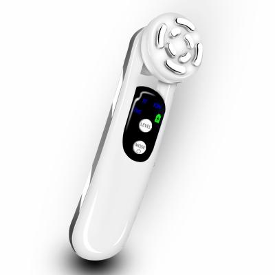 China Portable/rechargeable/effective patent design EMS/rf/+ ION Cleansing/photon/care 5 in 1 multifunctional cosmetic beauty device for sale