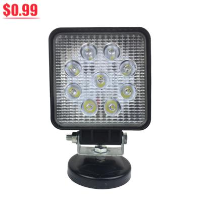 China 2020 Adjustable Vehicle Working Lights High Power Best Competitive Square Led Under Hood Work Light for sale