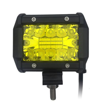 China Wholesale Die Casting Aluminum Housing Strobe Led Double Row 4x4 Led Light Bar 60w Led Light Amber Work For 4 Inch Led Truck Lights for sale