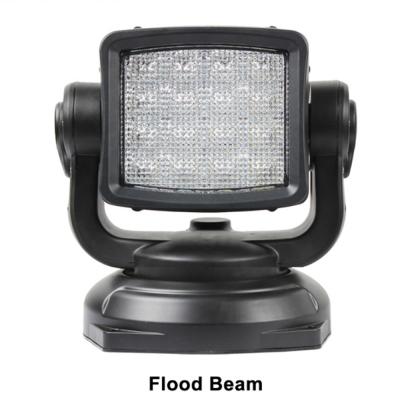 China 80W High Power LED Aluminum Housing Remote Control Search Light For Boat Marine Vehicle Led Rescue Light 9 Inch Infinite Work Lights for sale