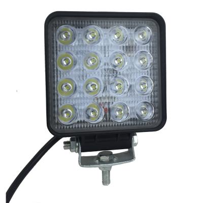 China Factory Working Vehicle Lights Faro LED Para Trabajo De Led 4 Inch Pulgadas Faro LED 27W 48W 9 LED 16 LED Para carros trabajo 12V 24V for sale