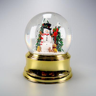 China Christmas Decoration / New Year Decoration Snowman LED Light Water Globe Tablepiece for sale