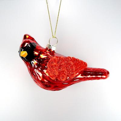 China Christmas / New Year Decoration Christmas Red Glass Cardinal Ornament Ornament for sale