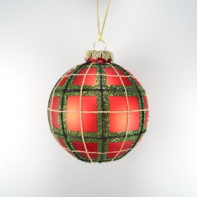 China Christmas Decoration Christmas/Glass Ball New Year Decoration Red/Green Ornament for sale